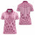 Dashiki Glamorous Pink Women Polo Shirt Breast Cancer Awareness - Wonder Print Shop