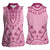 Dashiki Glamorous Pink Women Sleeveless Polo Shirt Breast Cancer Awareness - Wonder Print Shop