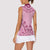Dashiki Glamorous Pink Women Sleeveless Polo Shirt Breast Cancer Awareness - Wonder Print Shop