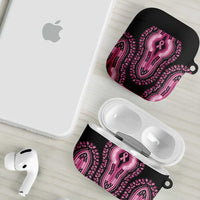 Breast Cancer Awareness Pink Ribbon AirPods Case Dashiki Style - Wonder Print Shop