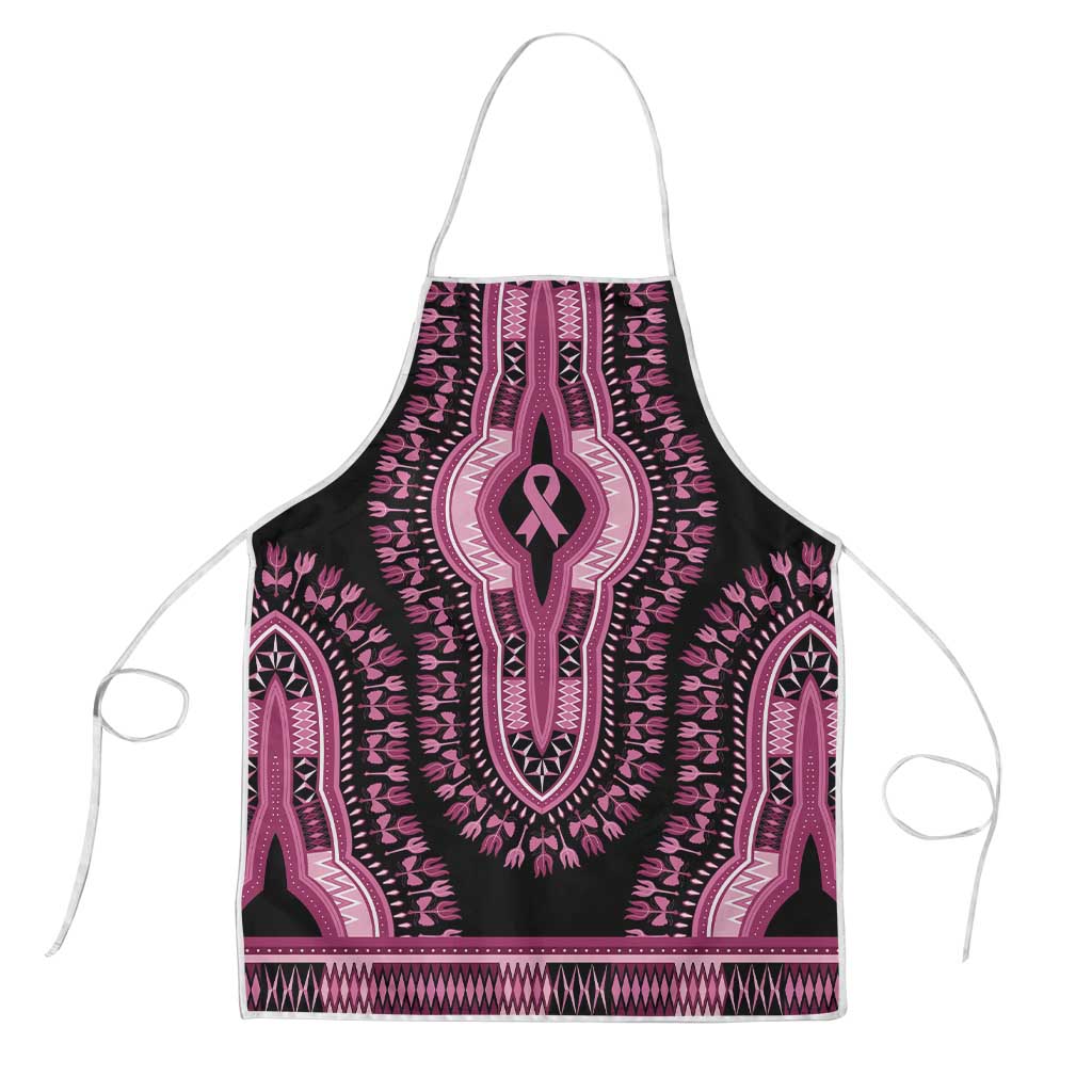 Breast Cancer Awareness Pink Ribbon Apron Dashiki Style - Wonder Print Shop