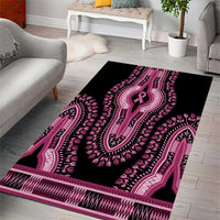 Breast Cancer Awareness Pink Ribbon Area Rug Dashiki Style - Wonder Print Shop