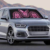 Breast Cancer Awareness Pink Ribbon Auto Sun Shade Dashiki Style - Wonder Print Shop