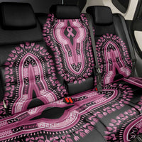 Breast Cancer Awareness Pink Ribbon Back Car Seat Cover Dashiki Style - Wonder Print Shop