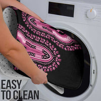 Breast Cancer Awareness Pink Ribbon Bathroom Set Dashiki Style - Wonder Print Shop