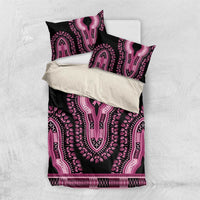 Breast Cancer Awareness Pink Ribbon Bedding Set Dashiki Style - Wonder Print Shop
