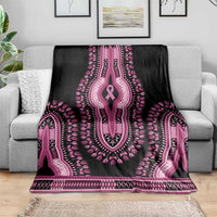 Breast Cancer Awareness Pink Ribbon Blanket Dashiki Style - Wonder Print Shop