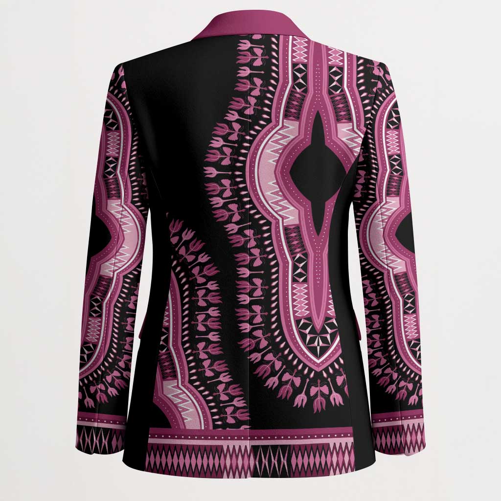 Breast Cancer Awareness Pink Ribbon Blazer Dashiki Style - Wonder Print Shop