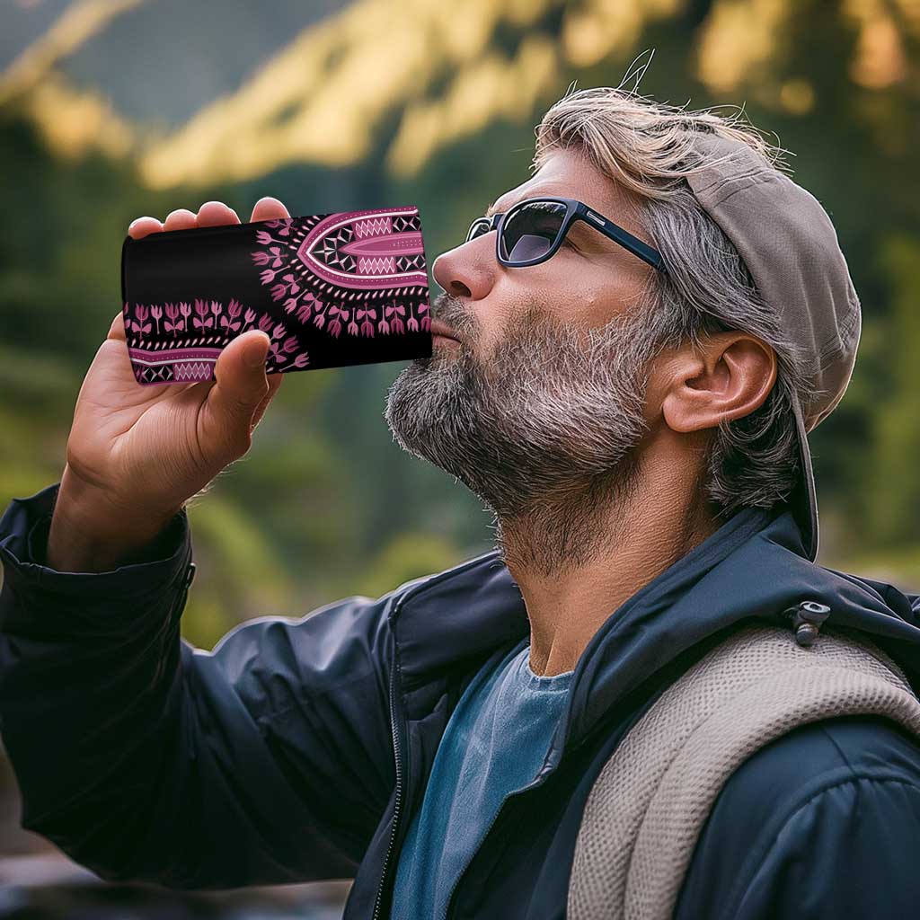 Breast Cancer Awareness Pink Ribbon 4 in 1 Can Cooler Tumbler Dashiki Style - Wonder Print Shop