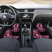 Breast Cancer Awareness Pink Ribbon Car Mats Dashiki Style - Wonder Print Shop