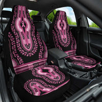 Breast Cancer Awareness Pink Ribbon Car Seat Cover Dashiki Style - Wonder Print Shop