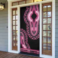 Breast Cancer Awareness Pink Ribbon Door Cover Dashiki Style - Wonder Print Shop