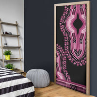 Breast Cancer Awareness Pink Ribbon Door Cover Dashiki Style - Wonder Print Shop