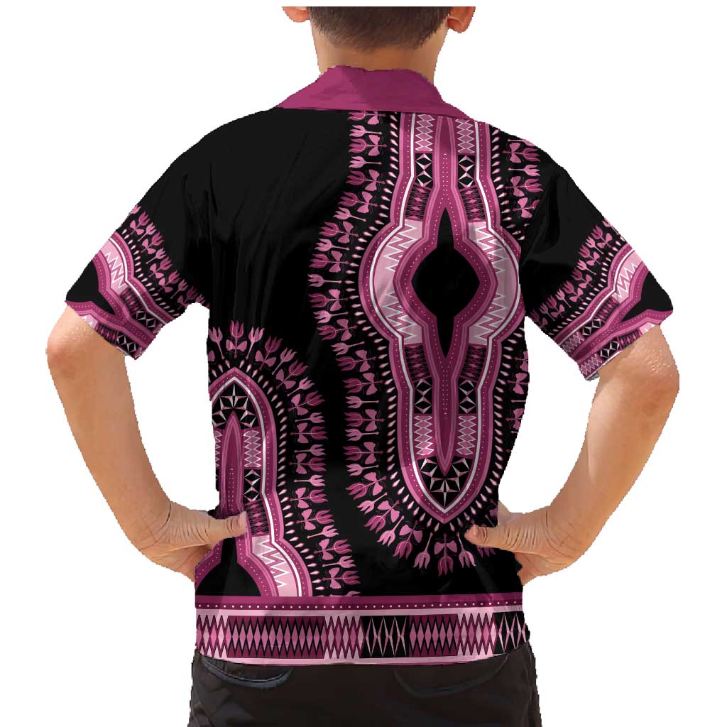 Breast Cancer Awareness Pink Ribbon Family Matching Mermaid Dress and Hawaiian Shirt Dashiki Style - Wonder Print Shop