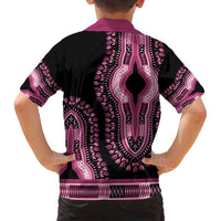 Breast Cancer Awareness Pink Ribbon Family Matching Summer Maxi Dress and Hawaiian Shirt Dashiki Style - Wonder Print Shop