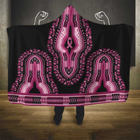 Breast Cancer Awareness Pink Ribbon Hooded Blanket Dashiki Style - Wonder Print Shop