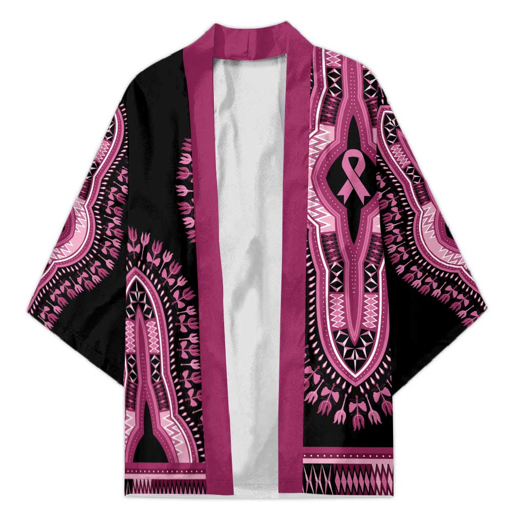 Breast Cancer Awareness Pink Ribbon Kimono Dashiki Style - Wonder Print Shop