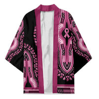 Breast Cancer Awareness Pink Ribbon Kimono Dashiki Style - Wonder Print Shop
