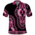 Breast Cancer Awareness Pink Ribbon Polo Shirt Dashiki Style - Wonder Print Shop