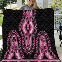 Breast Cancer Awareness Pink Ribbon Quilt Dashiki Style - Wonder Print Shop