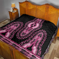 Breast Cancer Awareness Pink Ribbon Quilt Dashiki Style - Wonder Print Shop