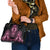 Breast Cancer Awareness Pink Ribbon Shoulder Handbag Dashiki Style - Wonder Print Shop