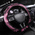 Breast Cancer Awareness Pink Ribbon Steering Wheel Cover Dashiki Style - Wonder Print Shop