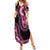Breast Cancer Awareness Pink Ribbon Summer Maxi Dress Dashiki Style - Wonder Print Shop