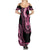 Breast Cancer Awareness Pink Ribbon Summer Maxi Dress Dashiki Style - Wonder Print Shop