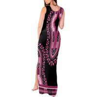 Breast Cancer Awareness Pink Ribbon Tank Maxi Dress Dashiki Style - Wonder Print Shop