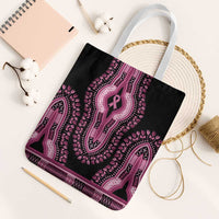 Breast Cancer Awareness Pink Ribbon Tote Bag Dashiki Style - Wonder Print Shop