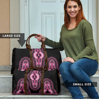 Breast Cancer Awareness Pink Ribbon Travel Bag Dashiki Style - Wonder Print Shop