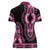 Breast Cancer Awareness Pink Ribbon Women Polo Shirt Dashiki Style - Wonder Print Shop