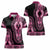 Breast Cancer Awareness Pink Ribbon Women Polo Shirt Dashiki Style - Wonder Print Shop
