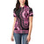 Breast Cancer Awareness Pink Ribbon Women Polo Shirt Dashiki Style - Wonder Print Shop