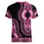 Breast Cancer Awareness Pink Ribbon Women V-Neck T-Shirt Dashiki Style - Wonder Print Shop