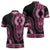 Breast Cancer Awareness Pink Ribbon Zipper Polo Shirt Dashiki Style - Wonder Print Shop