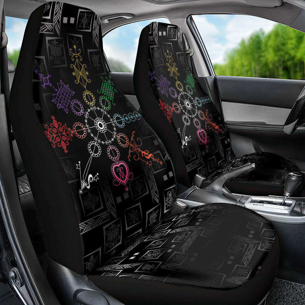 Afro Haiti Vodou Milokan Car Seat Cover