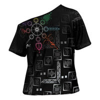 Afro Haiti Vodou Milokan Cross Shoulder Shirt