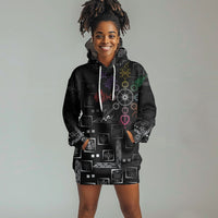 Afro Haiti Vodou Milokan Hoodie Dress