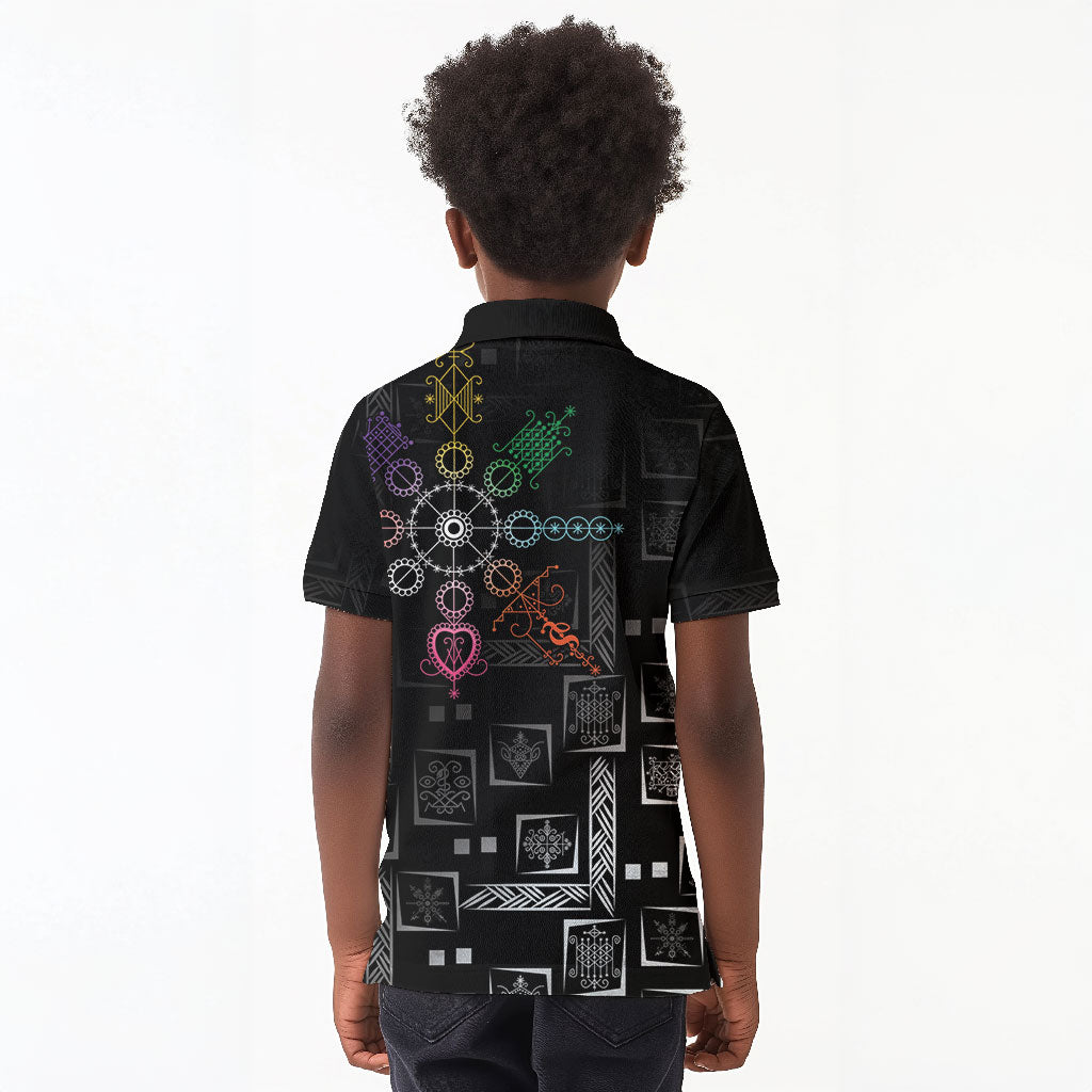 Afro Haiti Vodou Milokan Kid Polo Shirt