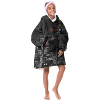 Afro Haiti Vodou Milokan Kid Wearable Blanket Hoodie