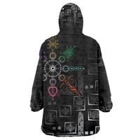 Afro Haiti Vodou Milokan Kid Wearable Blanket Hoodie