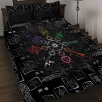 Afro Haiti Vodou Milokan Quilt Bed Set