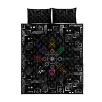 Afro Haiti Vodou Milokan Quilt Bed Set