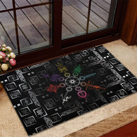 Afro Haiti Vodou Milokan Rubber Doormat