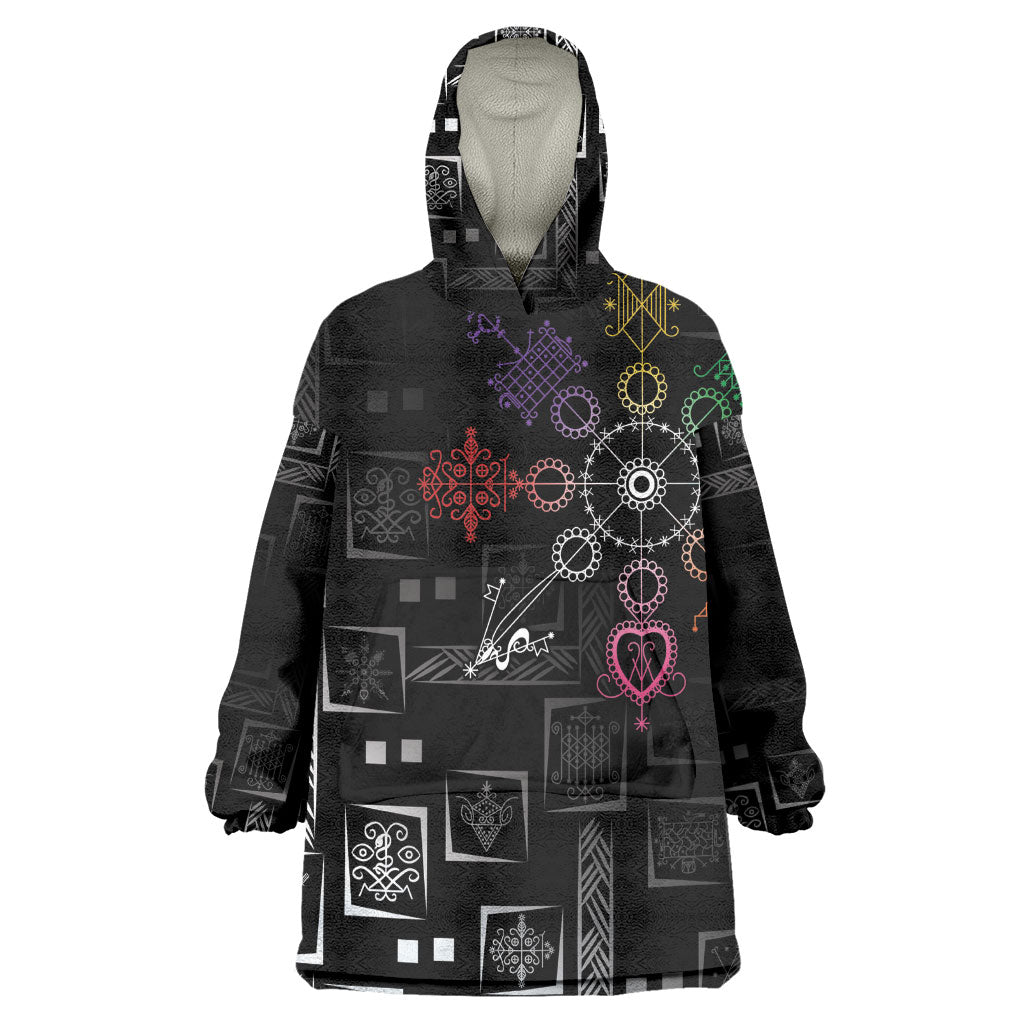 Afro Haiti Vodou Milokan Wearable Blanket Hoodie