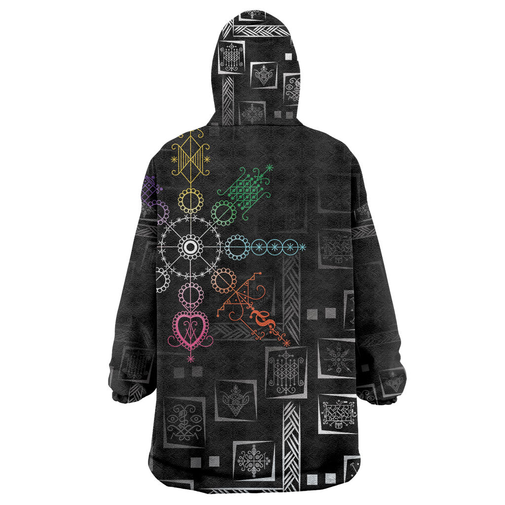 Afro Haiti Vodou Milokan Wearable Blanket Hoodie