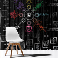 Afro Haiti Vodou Milokan Window Curtain