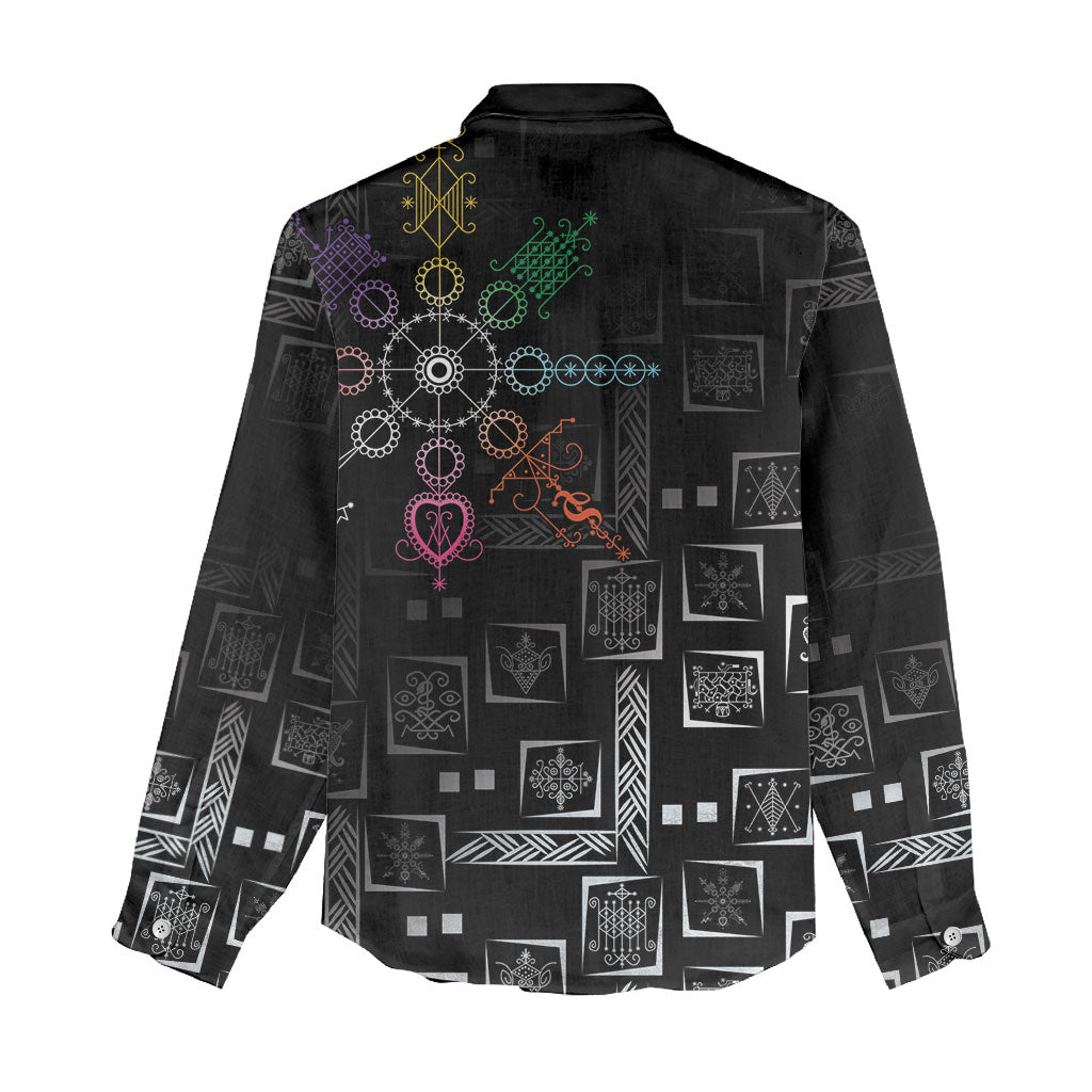 Afro Haiti Vodou Milokan Women Casual Shirt
